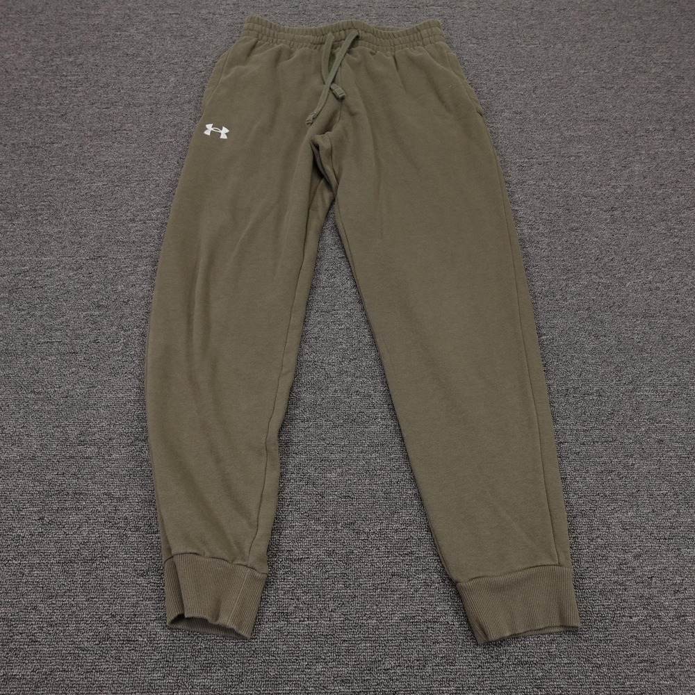 Under Armour Sweatpants Mens Medium 32x29 Green Fleece Elastic Waist Pockets